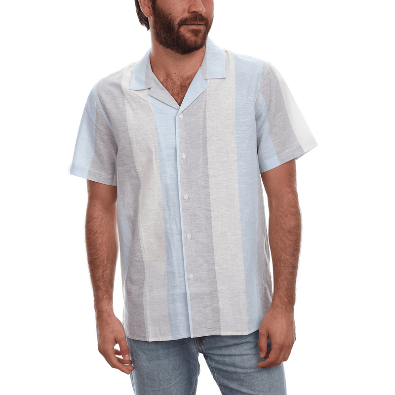 PX Clothing Short Sleeve Shirt, Shirt Silas Linen Cotton Shirt