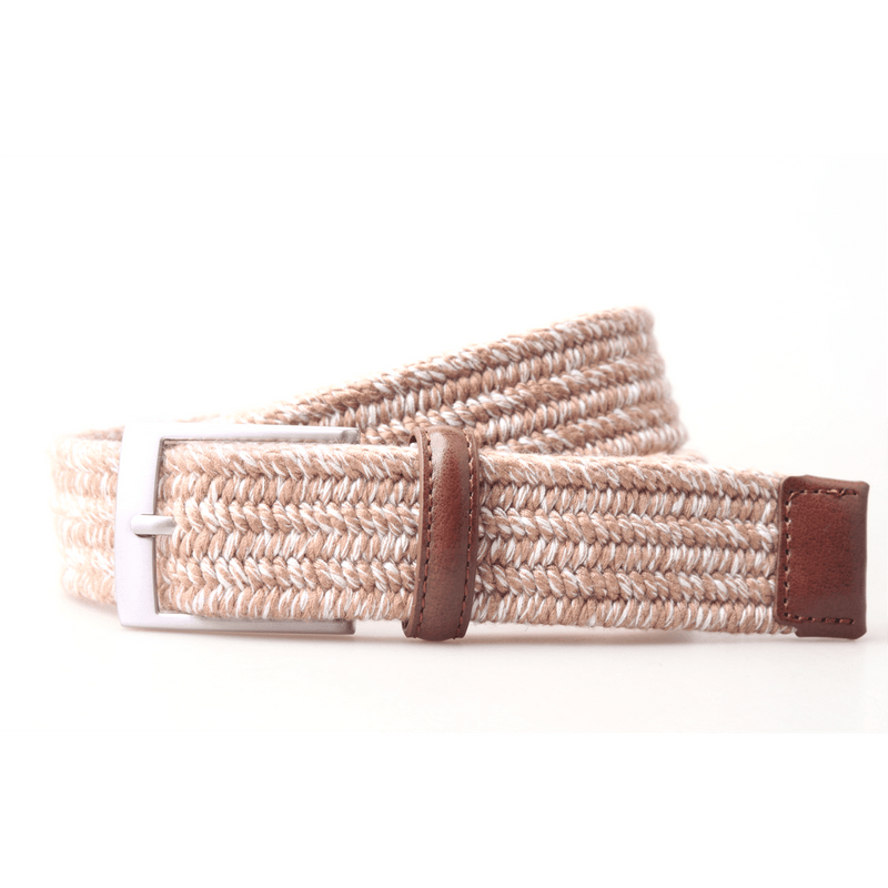 PX Clothing Stretch Belts Darren Twisted Yarn Stretch 3.5 CM Belt