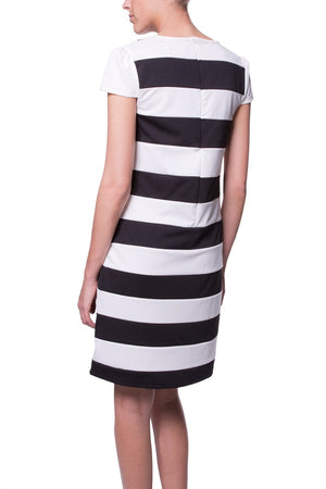 Q2 Dresses Big stripes dress