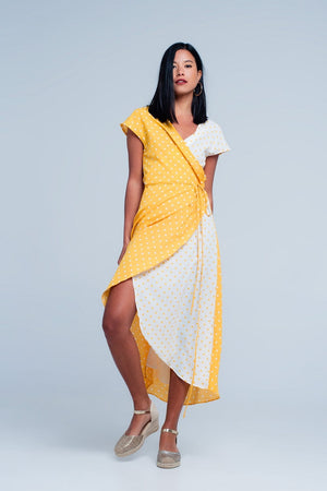 Q2 Dresses Yellow dress with polka dots