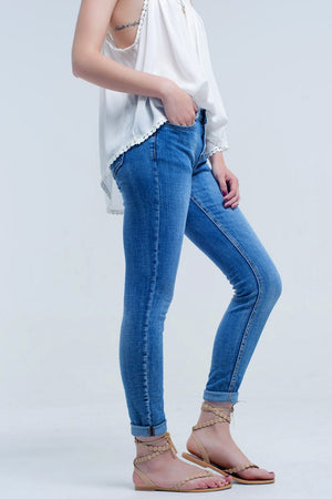 Q2 Jeans Basic  jeans pants with pockets