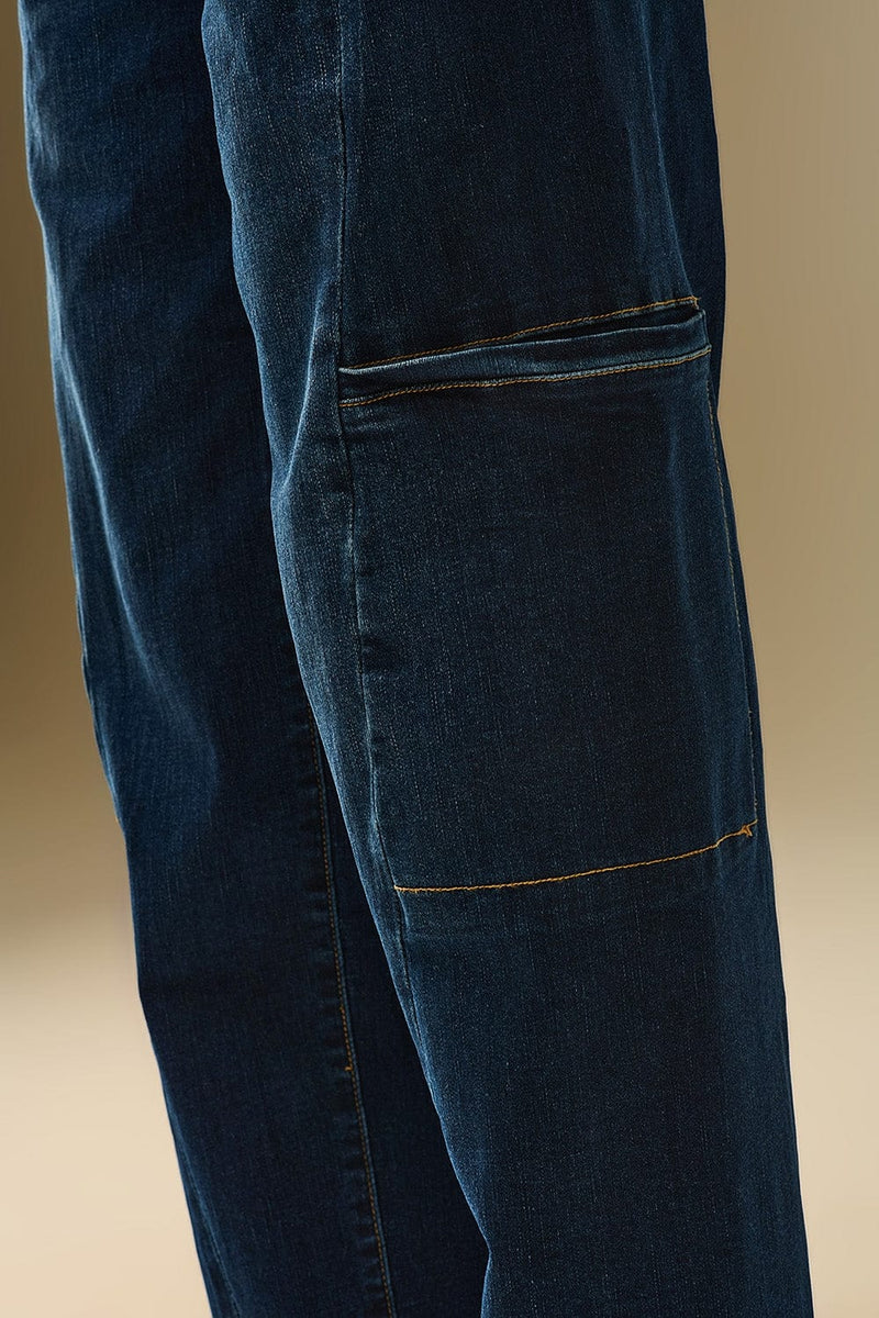 Q2 Jeans High Waist Wide Leg Jeans With Side Pockets