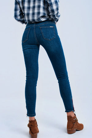 Q2 Jeans Skinny jeans with zipper