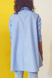 Q2 Shirts Oversized shirt in light blue