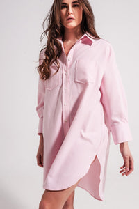 Q2 Shirts Oversized shirt in pink