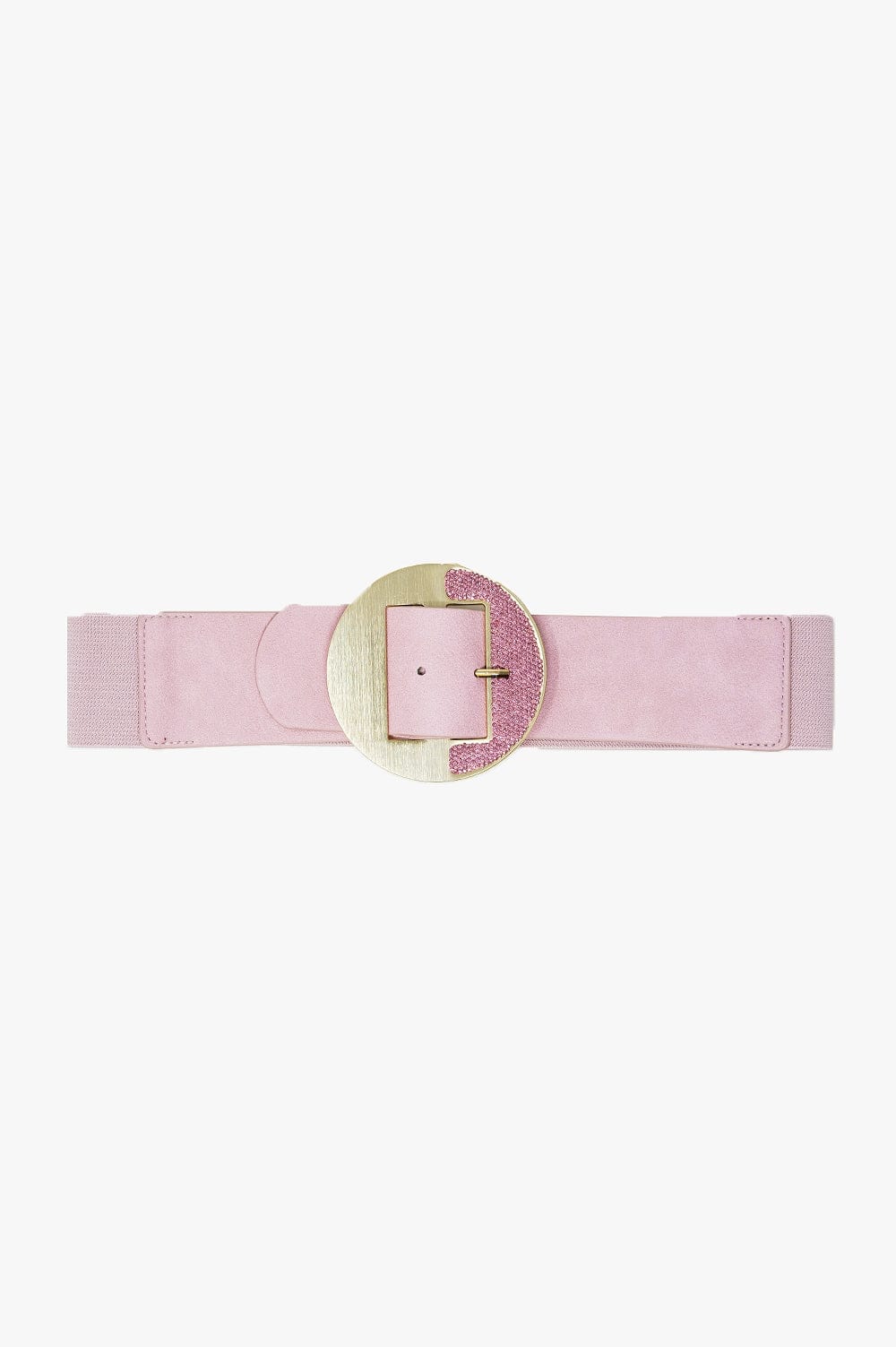 Q2 Women's Belt One Size / Pink Pink Belt With Adjustable Gold Buckle