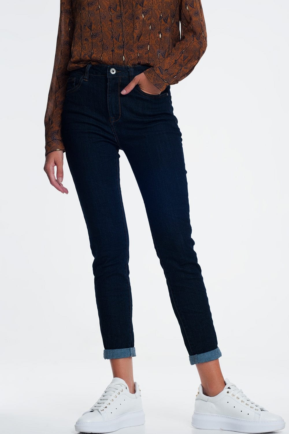 Q2 Women's Blouse Classic  Jean in Blue