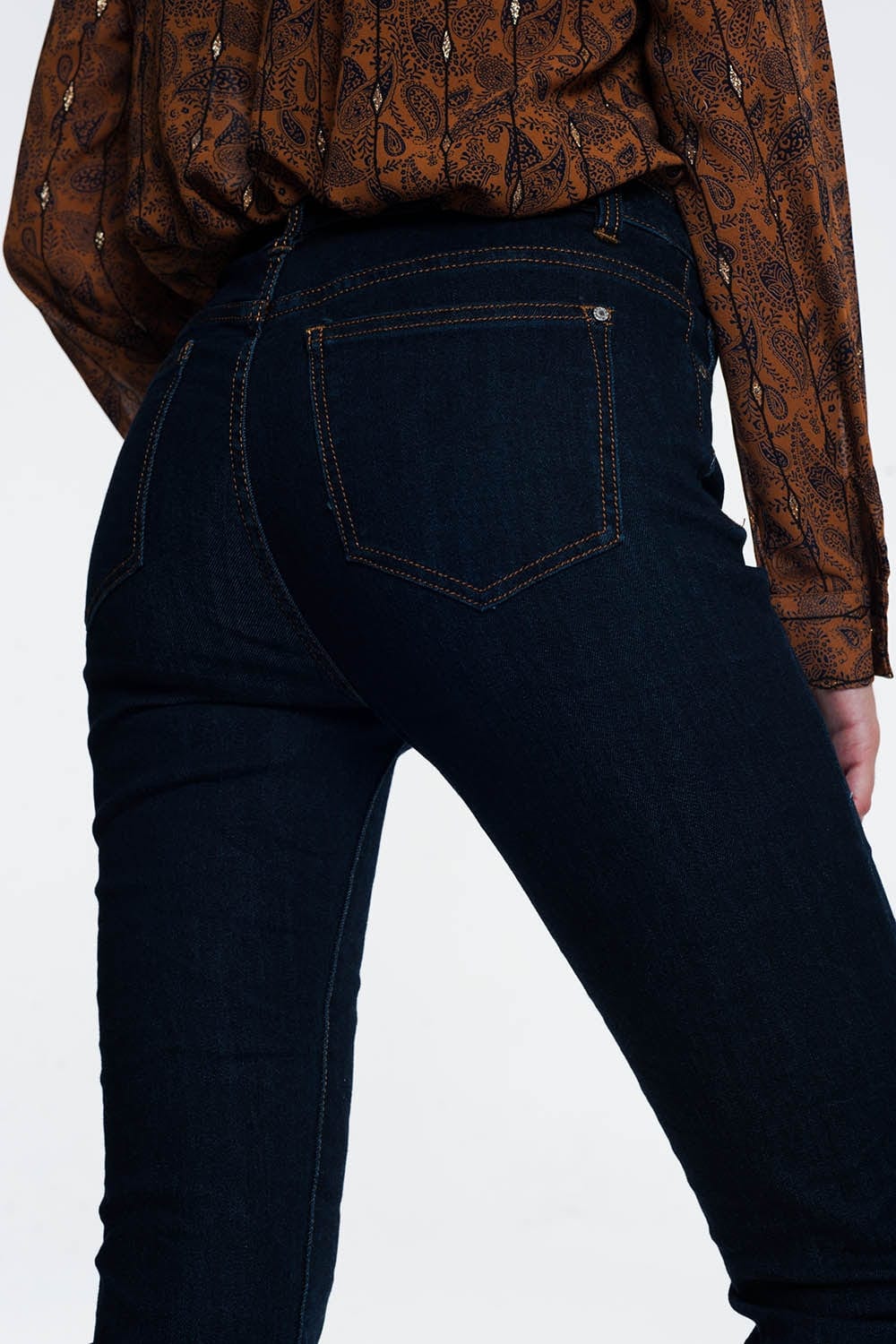 Q2 Women's Blouse Classic  Jean in Blue