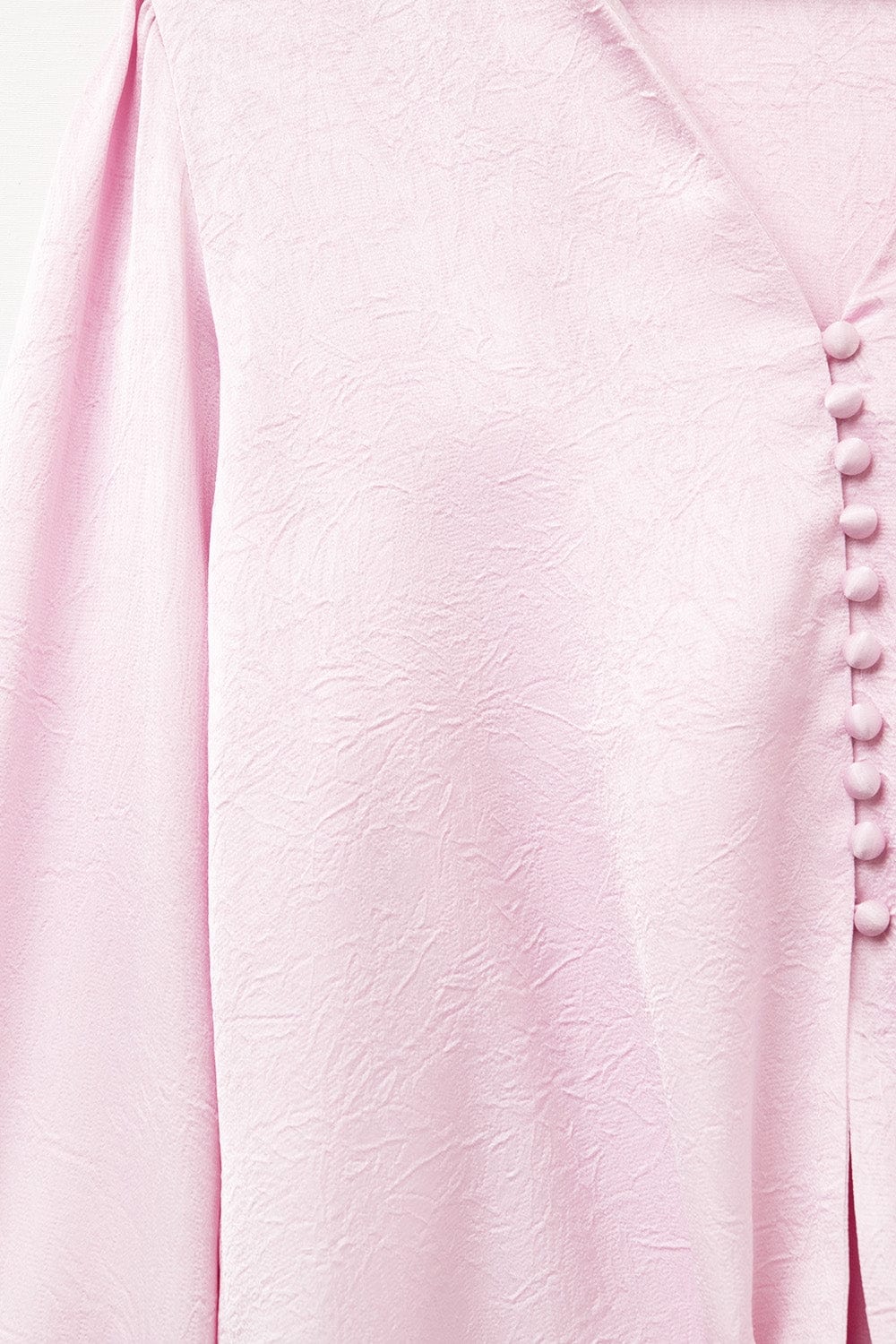 Q2 Women's Blouse Cropped Shirt In Pink Featuring Knot
