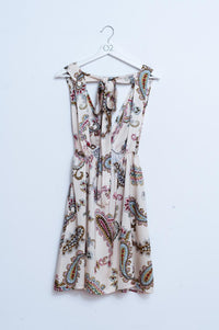 Q2 Women's Dress Mini Sundress in Paisley Floral