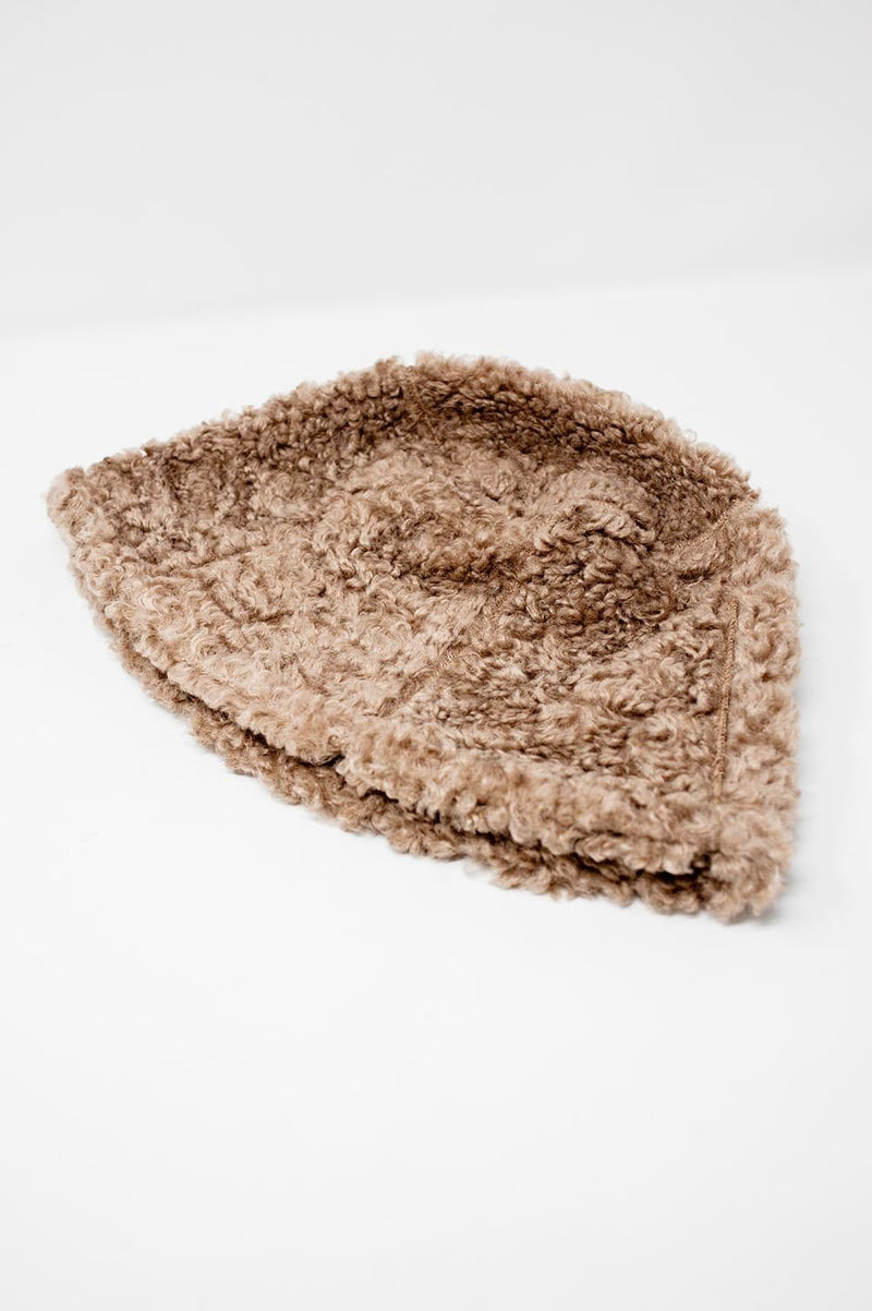 Q2 Women's Hat One Size / Beige / China Beige Bucket Hat Borg