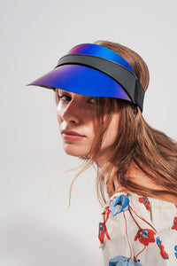 Q2 Women's Hat One Size / Blue / China Visor Cap in Blue