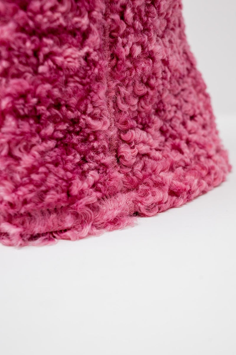 Q2 Women's Hat One Size / Pink / China Fuchsia Bucket Hat Borg