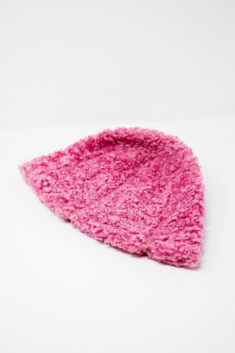 Q2 Women's Hat One Size / Pink / China Fuchsia Bucket Hat Borg