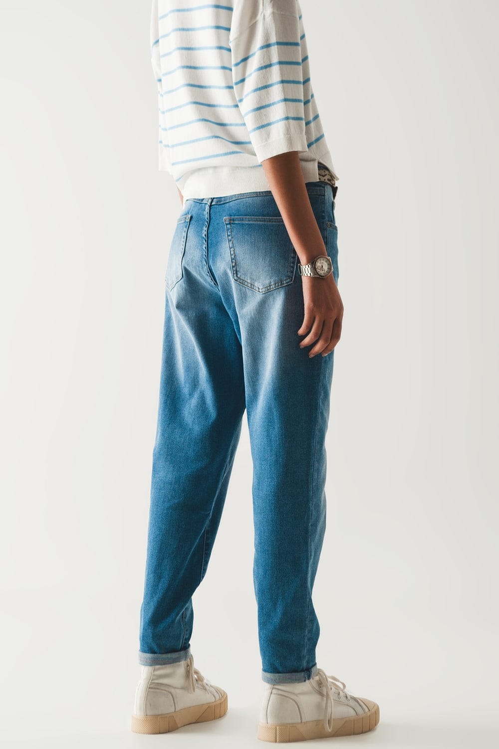 Q2 Women's Jean 90s Boyfriend Jeans