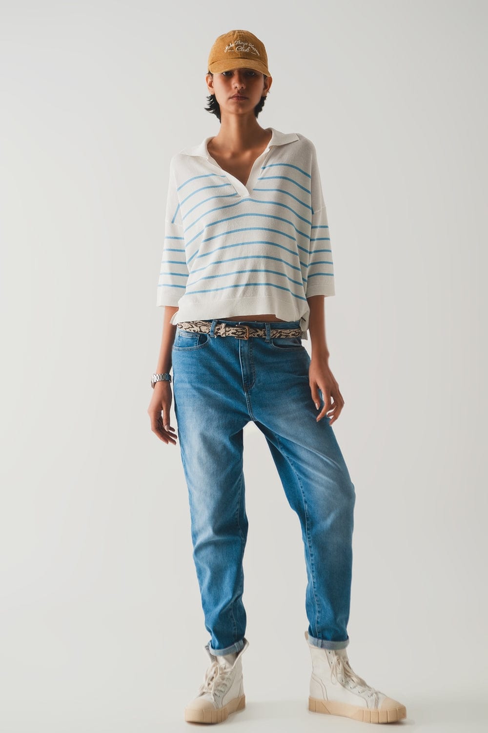 Q2 Women's Jean 90s Boyfriend Jeans