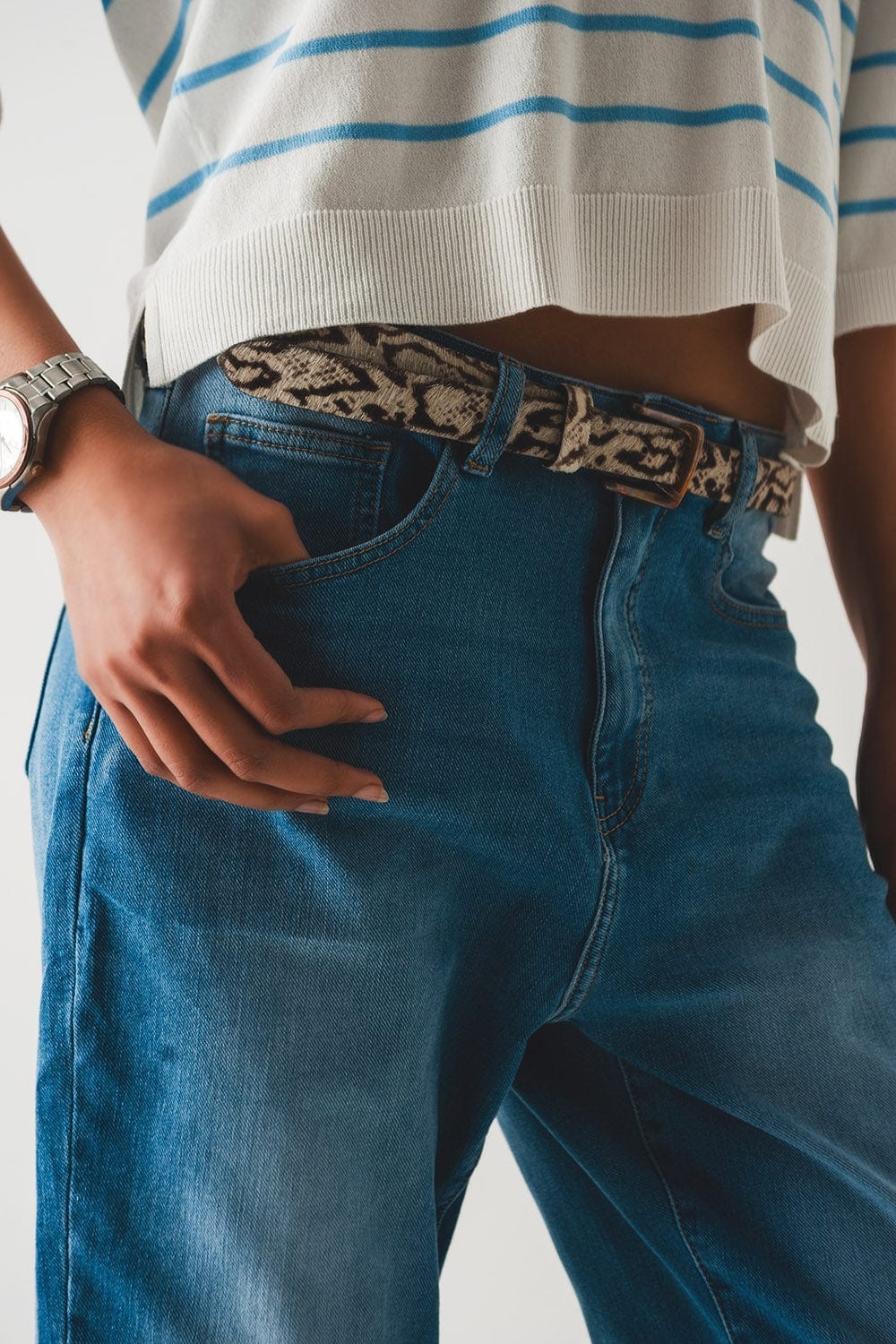 Q2 Women's Jean 90s Boyfriend Jeans