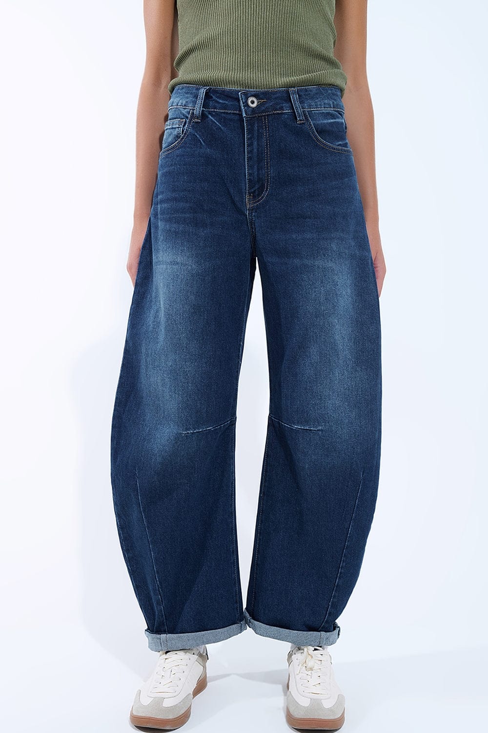 【U LAN】Kench incisional balloon denim pants U LAN】Kench incisional balloon denim pants (U LAN/デニム