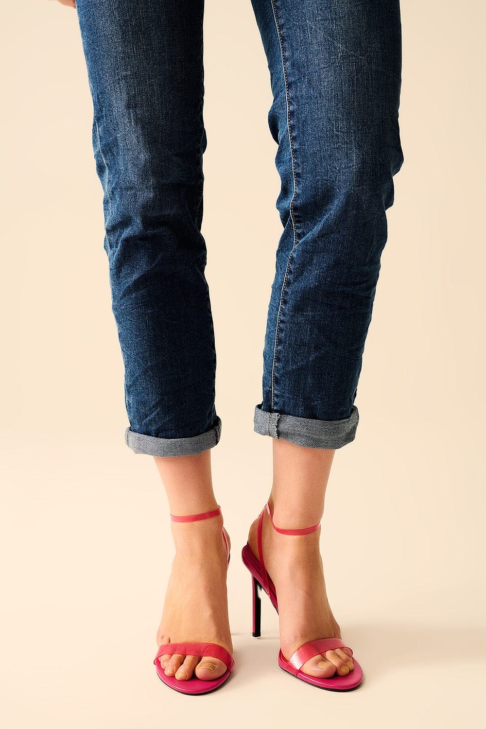 Q2 Women's Jean Basic Super Skinny Mid Wash Stretchy Jeans