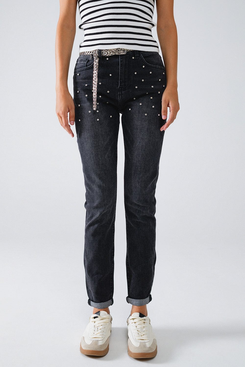 é rhinestone jeans（2color） | épine