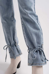 Q2 Women's Jean Jeans with Drawstring