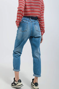 Q2 Women's Jean Jeans with Emoji Embellishment