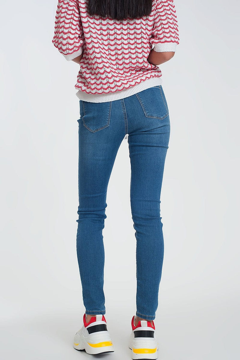 Q2 Women's Jean Jeggings in Dark Wash