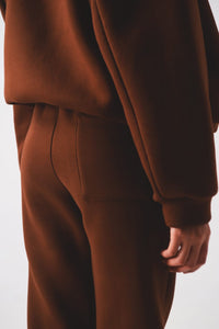 Q2 Women's Pants & Trousers Cotton Jogger in Brown