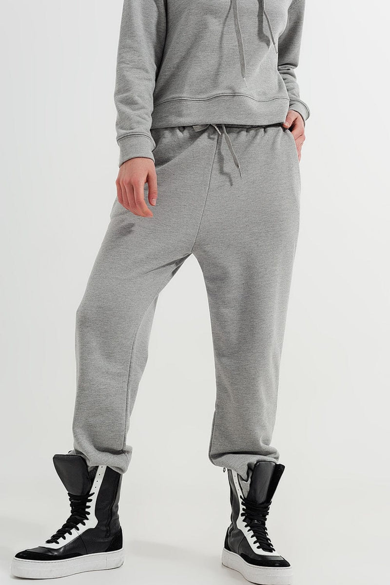 Q2 Women's Pants & Trousers Jogger in Light Gray Heather