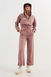 Q2 Women's Pants & Trousers Jogger with Drawstring Waist in Pink