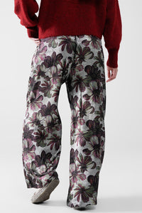 Q2 Women's Pants & Trousers Wide-Leg Pants In Floral Print