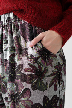 Q2 Women's Pants & Trousers Wide-Leg Pants In Floral Print