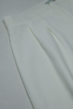 Q2 Women's Pants & Trousers Wide Leg Pants In White