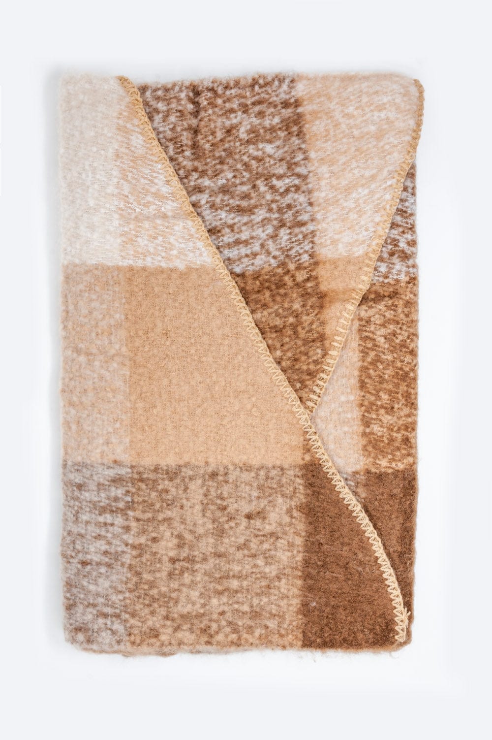 Q2 Women's Scarves, Wraps, & Gloves One Size / Beige / China Scarf in Beige and Brown