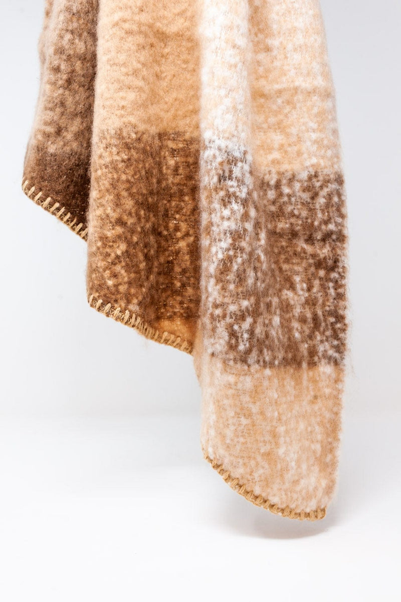 Q2 Women's Scarves, Wraps, & Gloves One Size / Beige / China Scarf in Beige and Brown
