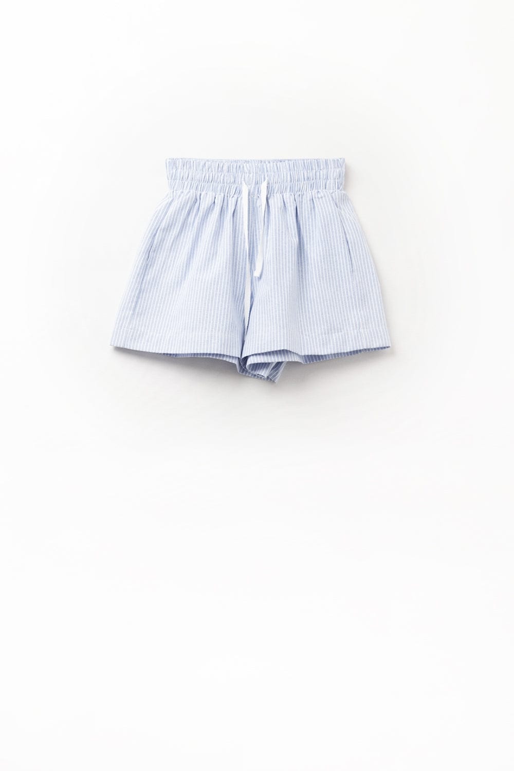 Q2 Women's Shorts Short With Stripes And Strings In The Waistband