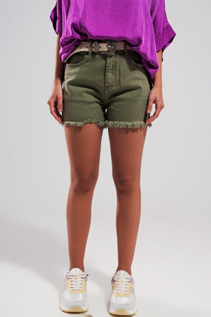 Q2 Women's Shorts Shorts In Khaki