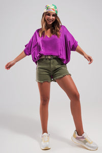 Q2 Women's Shorts Shorts In Khaki