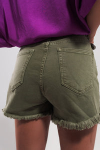 Q2 Women's Shorts Shorts In Khaki