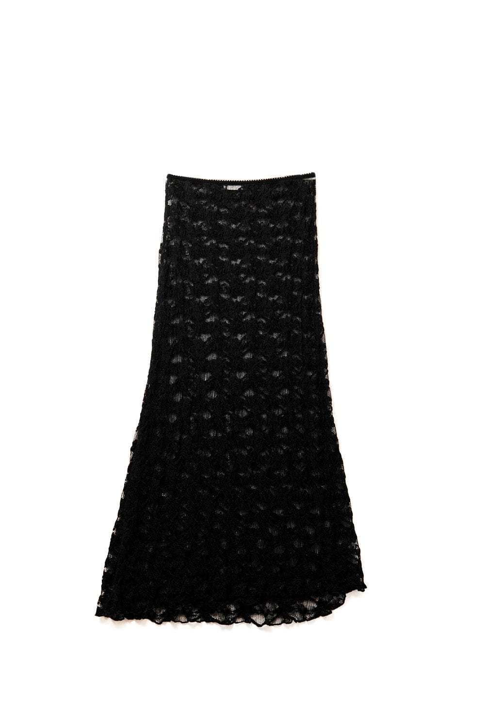 Q2 Women's Skirt Long Sheer Black Bohemian Style Skirt