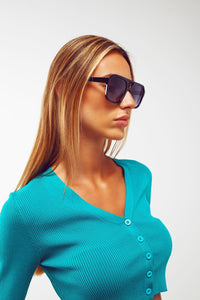 Q2 Women's Sunglasses One Size / Black 70´S Aviator Sunglasses In Black