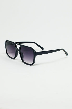 Q2 Women's Sunglasses One Size / Black 70´S Aviator Sunglasses In Black