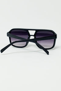 Q2 Women's Sunglasses One Size / Black 70´S Aviator Sunglasses In Black