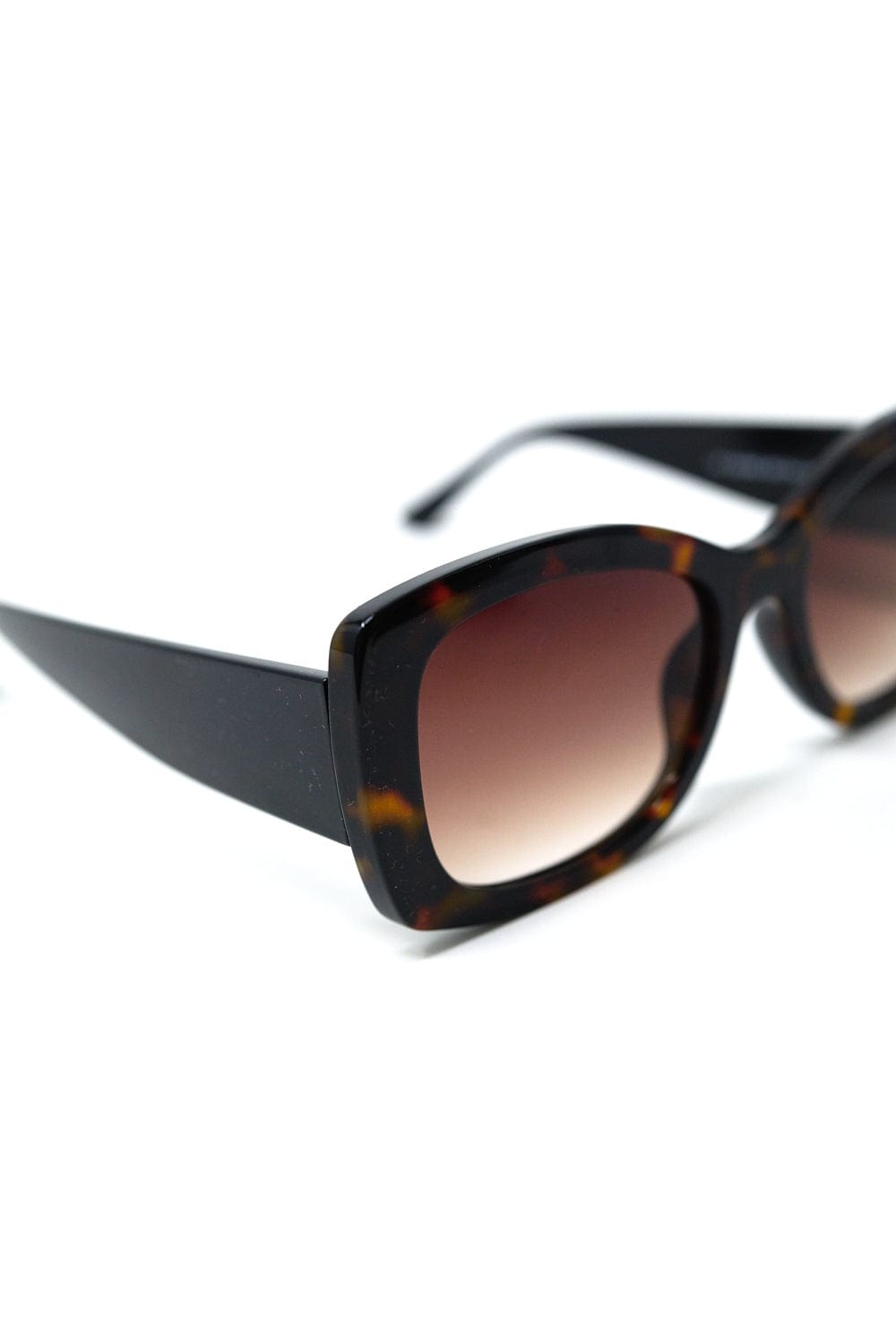 Q2 Women's Sunglasses One Size / Brown Brown Oversized Oval Sunglasses In Acetate
