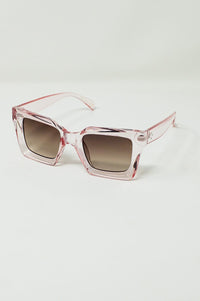 Q2 Women's Sunglasses One Size / Pink 90'S Squared Sunglasses In Pink