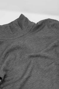 Q2 Women's Sweater Basic Grey Fine Knit Bodycon Sweater