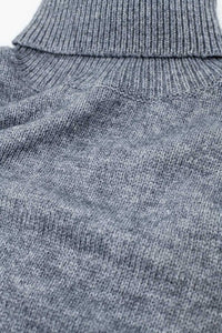 Q2 Women's Sweater Loose Grey Sweater With Dropped Sleeves