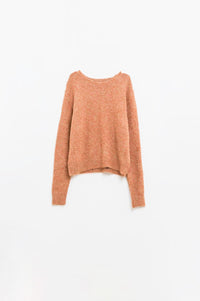 Q2 Women's Sweater Standard Fit Soft Knit Sweater In Camel