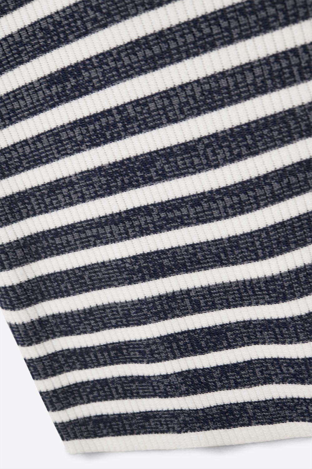 Q2 Women's Tees & Tanks Navy Top With White Stripes And Straps