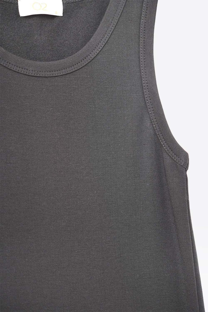 Q2 Women's Tees & Tanks Super Soft Knitted Basic Tank In Black
